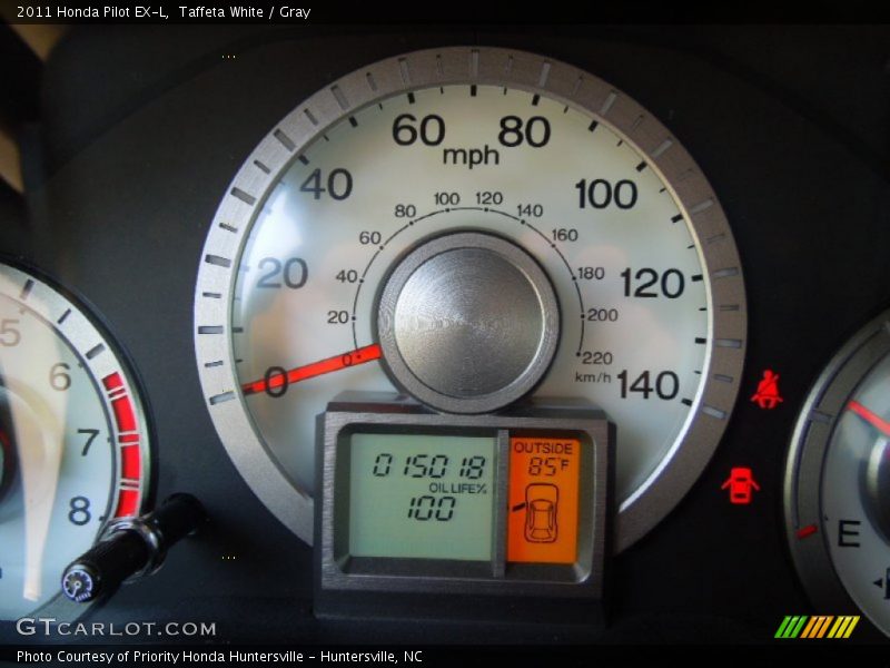 Taffeta White / Gray 2011 Honda Pilot EX-L