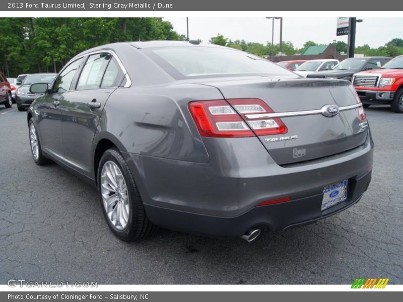 Sterling Gray Metallic / Dune 2013 Ford Taurus Limited