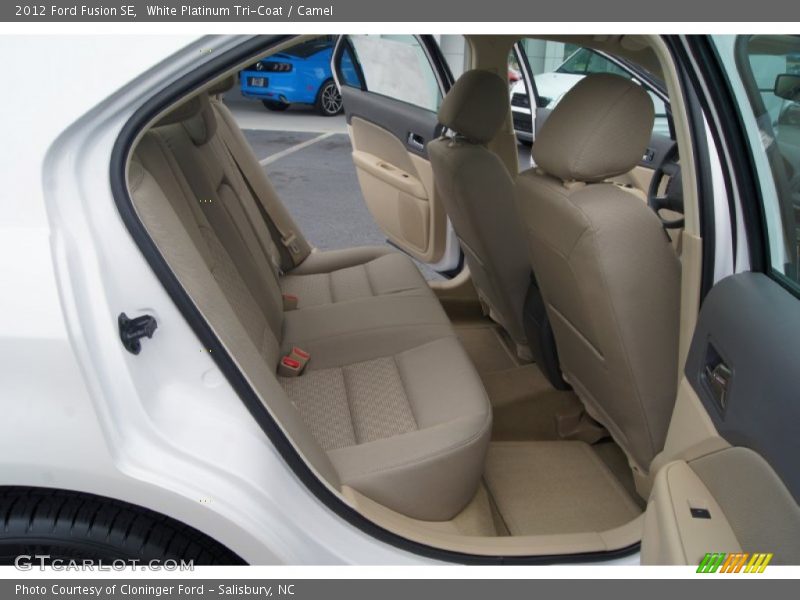 White Platinum Tri-Coat / Camel 2012 Ford Fusion SE