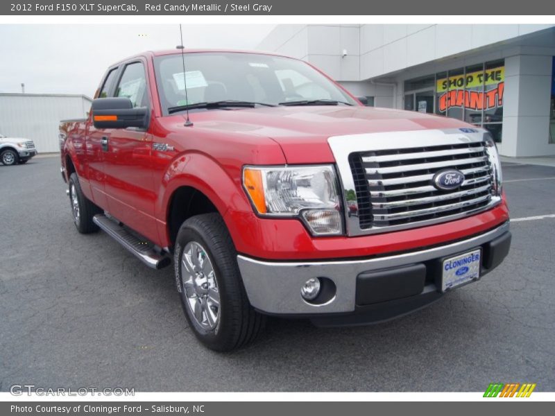Red Candy Metallic / Steel Gray 2012 Ford F150 XLT SuperCab