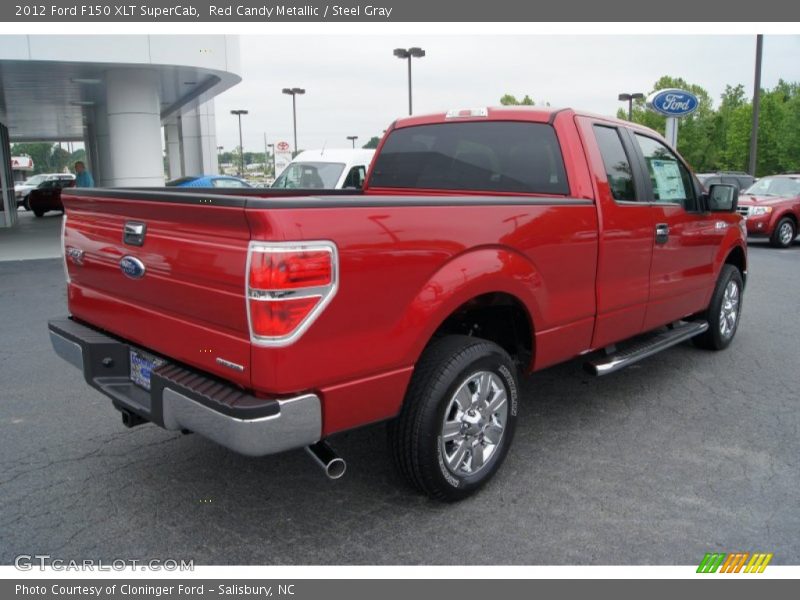 Red Candy Metallic / Steel Gray 2012 Ford F150 XLT SuperCab