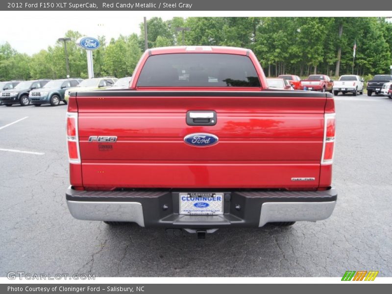 Red Candy Metallic / Steel Gray 2012 Ford F150 XLT SuperCab