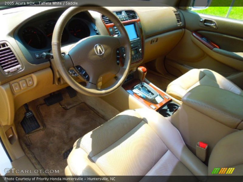 Taffeta White / Saddle 2005 Acura MDX