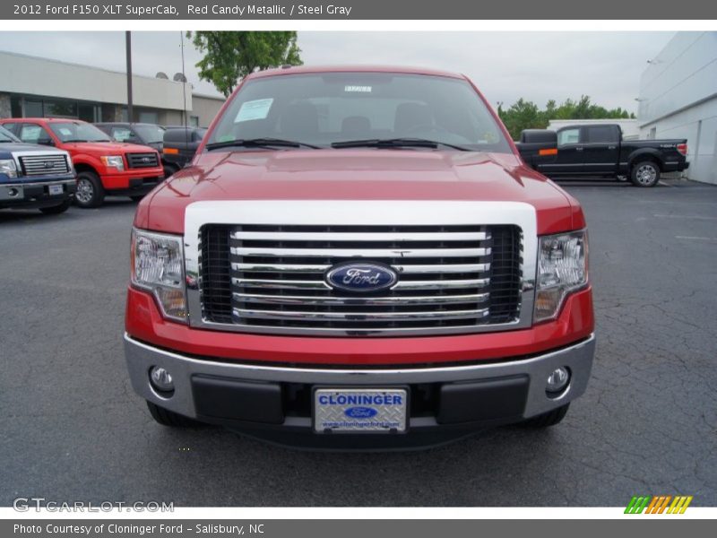 Red Candy Metallic / Steel Gray 2012 Ford F150 XLT SuperCab
