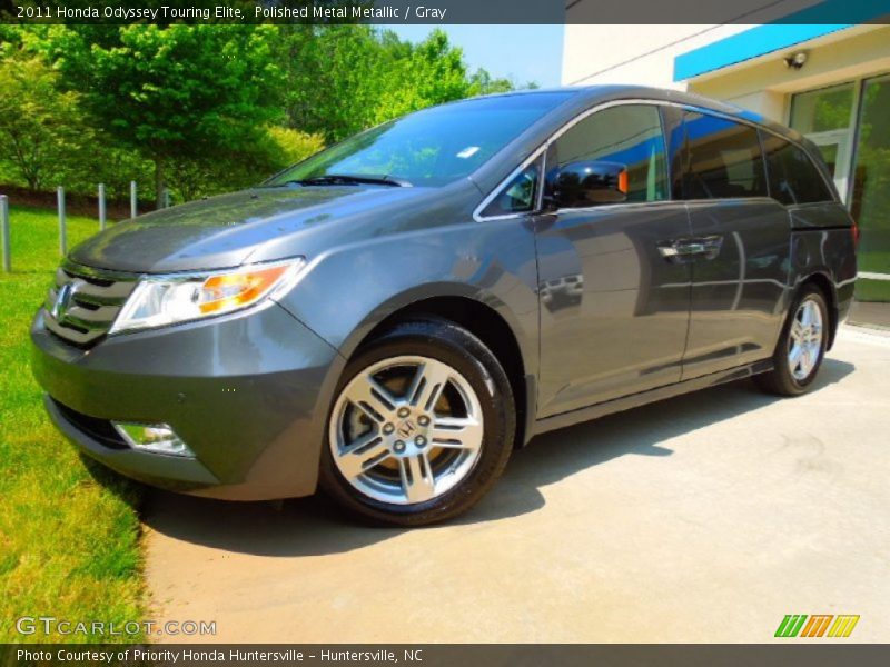 Polished Metal Metallic / Gray 2011 Honda Odyssey Touring Elite