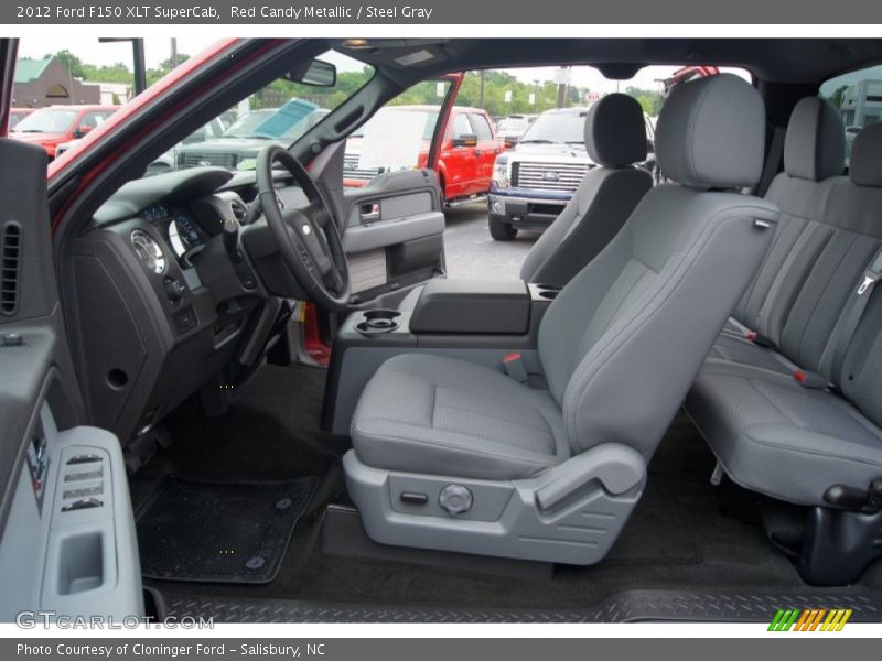 Red Candy Metallic / Steel Gray 2012 Ford F150 XLT SuperCab