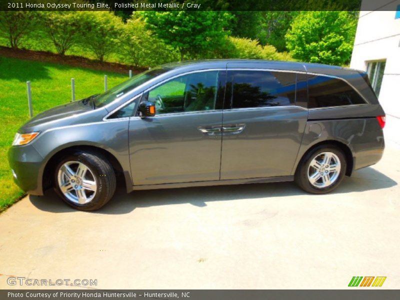Polished Metal Metallic / Gray 2011 Honda Odyssey Touring Elite