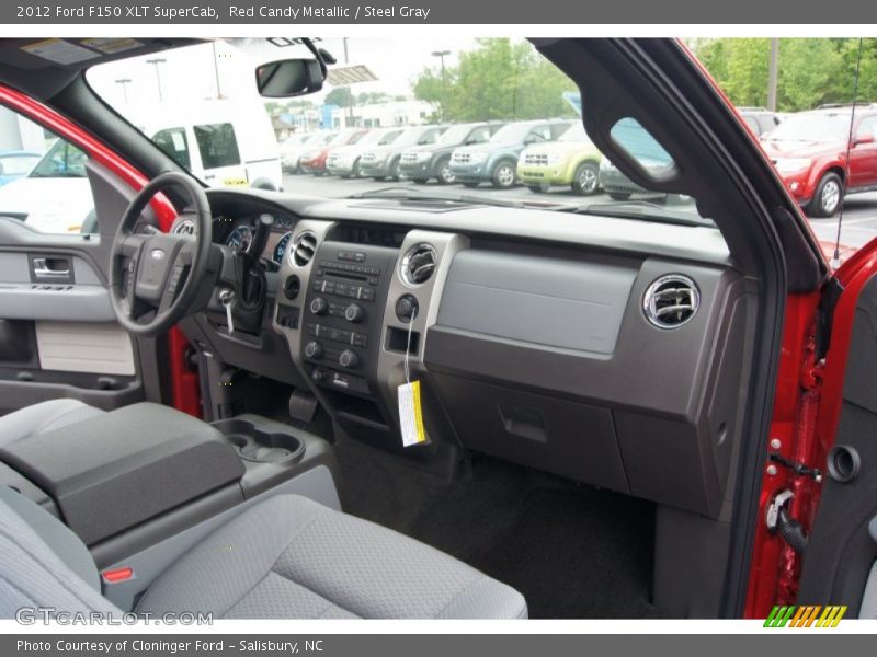 Red Candy Metallic / Steel Gray 2012 Ford F150 XLT SuperCab