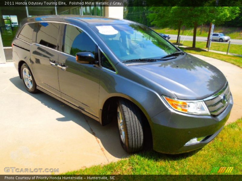 Polished Metal Metallic / Gray 2011 Honda Odyssey Touring Elite