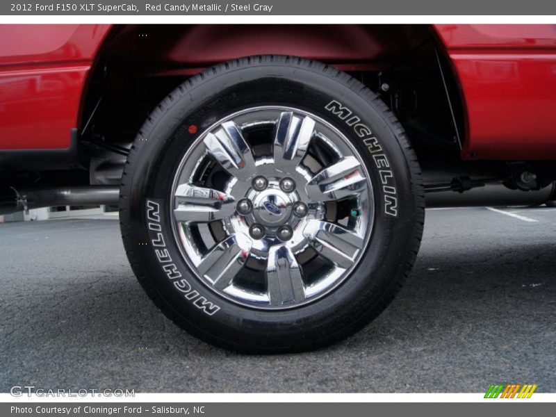 Red Candy Metallic / Steel Gray 2012 Ford F150 XLT SuperCab