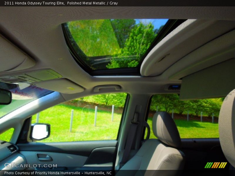 Polished Metal Metallic / Gray 2011 Honda Odyssey Touring Elite