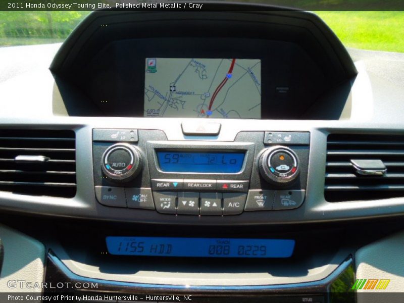 Polished Metal Metallic / Gray 2011 Honda Odyssey Touring Elite