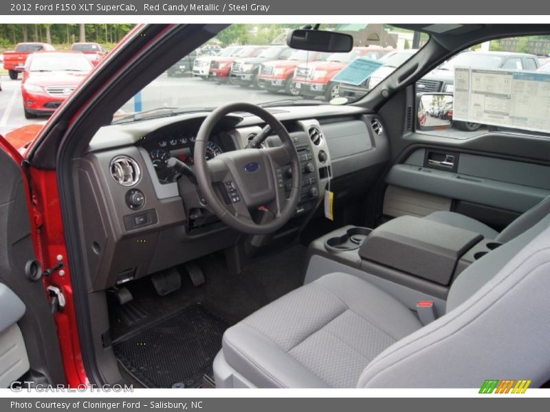 Red Candy Metallic / Steel Gray 2012 Ford F150 XLT SuperCab