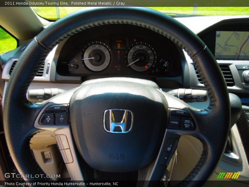 Polished Metal Metallic / Gray 2011 Honda Odyssey Touring Elite