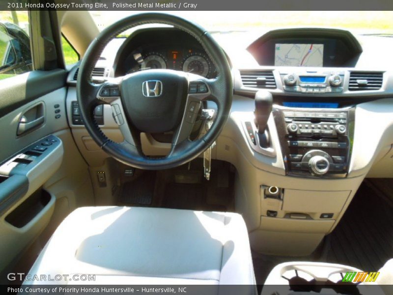 Polished Metal Metallic / Gray 2011 Honda Odyssey Touring Elite