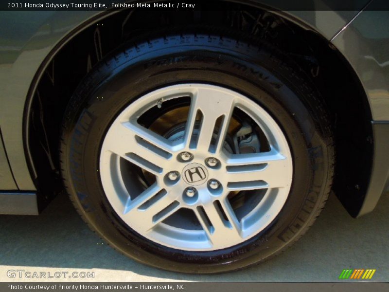 Polished Metal Metallic / Gray 2011 Honda Odyssey Touring Elite