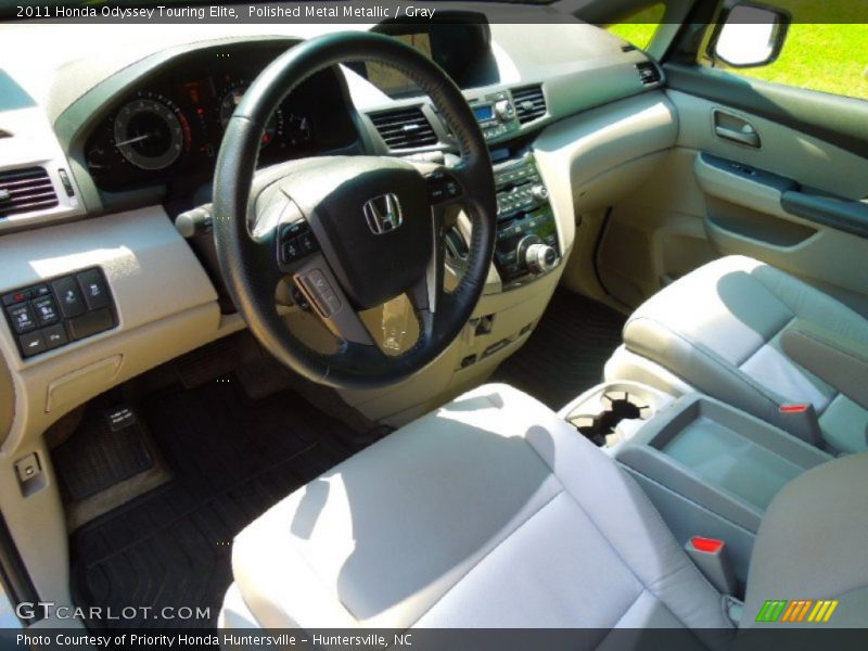 Polished Metal Metallic / Gray 2011 Honda Odyssey Touring Elite