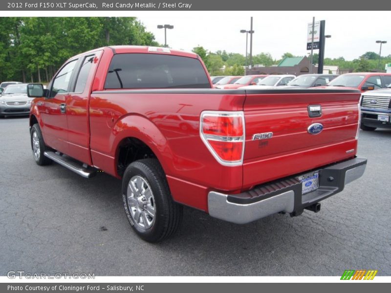 Red Candy Metallic / Steel Gray 2012 Ford F150 XLT SuperCab