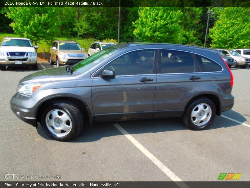 Polished Metal Metallic / Black 2010 Honda CR-V LX