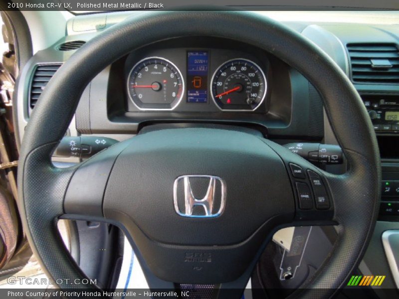 Polished Metal Metallic / Black 2010 Honda CR-V LX