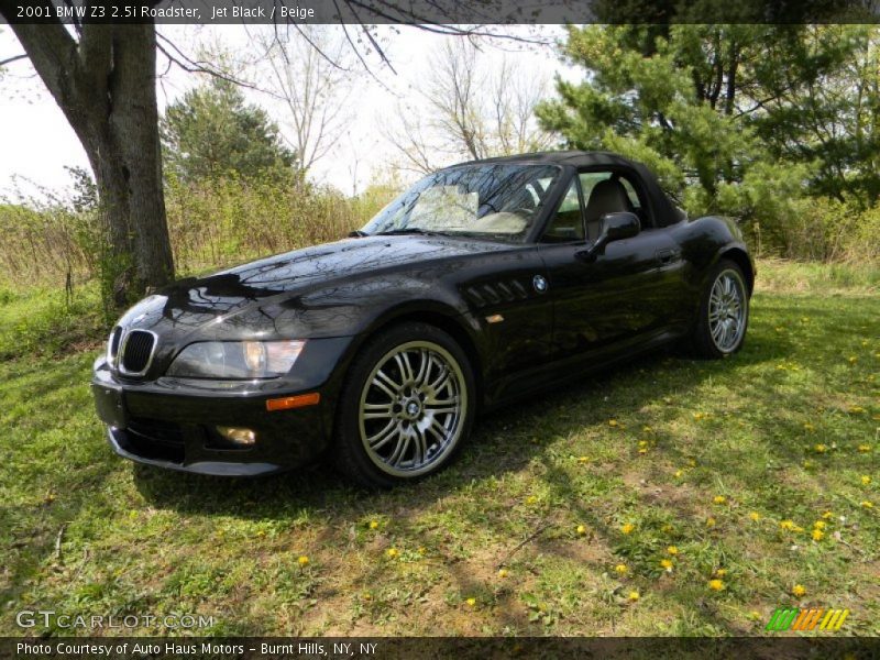 Jet Black / Beige 2001 BMW Z3 2.5i Roadster