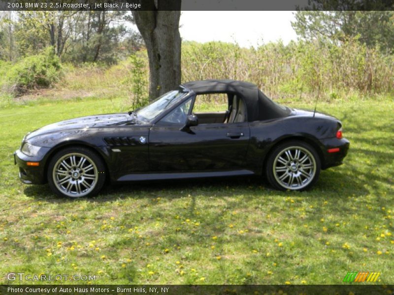 Jet Black / Beige 2001 BMW Z3 2.5i Roadster