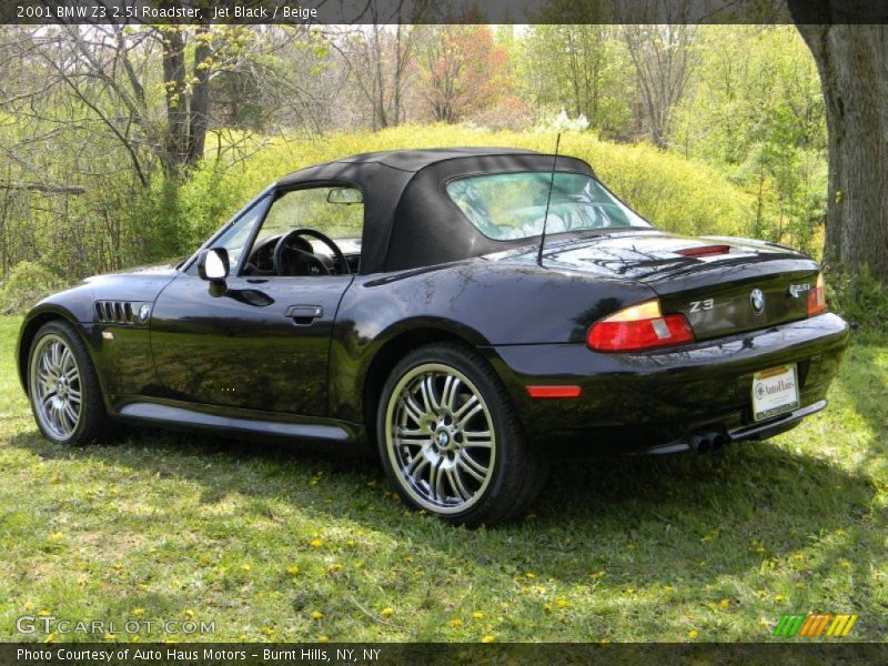 Jet Black / Beige 2001 BMW Z3 2.5i Roadster