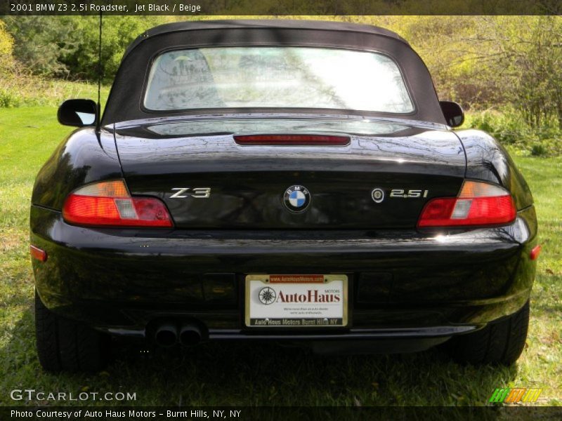 Jet Black / Beige 2001 BMW Z3 2.5i Roadster