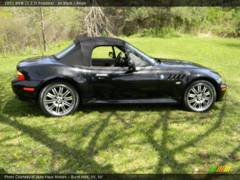 Jet Black / Beige 2001 BMW Z3 2.5i Roadster