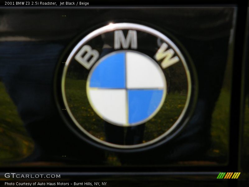 Jet Black / Beige 2001 BMW Z3 2.5i Roadster