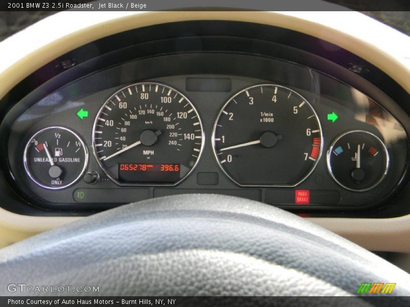 Jet Black / Beige 2001 BMW Z3 2.5i Roadster