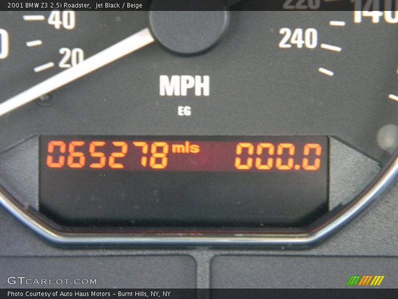 Jet Black / Beige 2001 BMW Z3 2.5i Roadster
