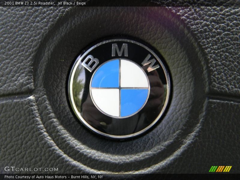 Jet Black / Beige 2001 BMW Z3 2.5i Roadster