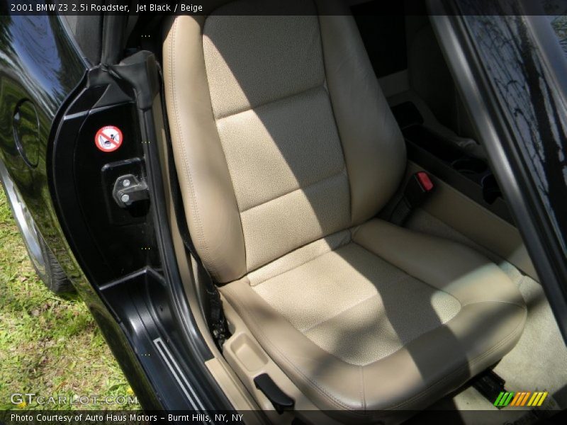 Jet Black / Beige 2001 BMW Z3 2.5i Roadster