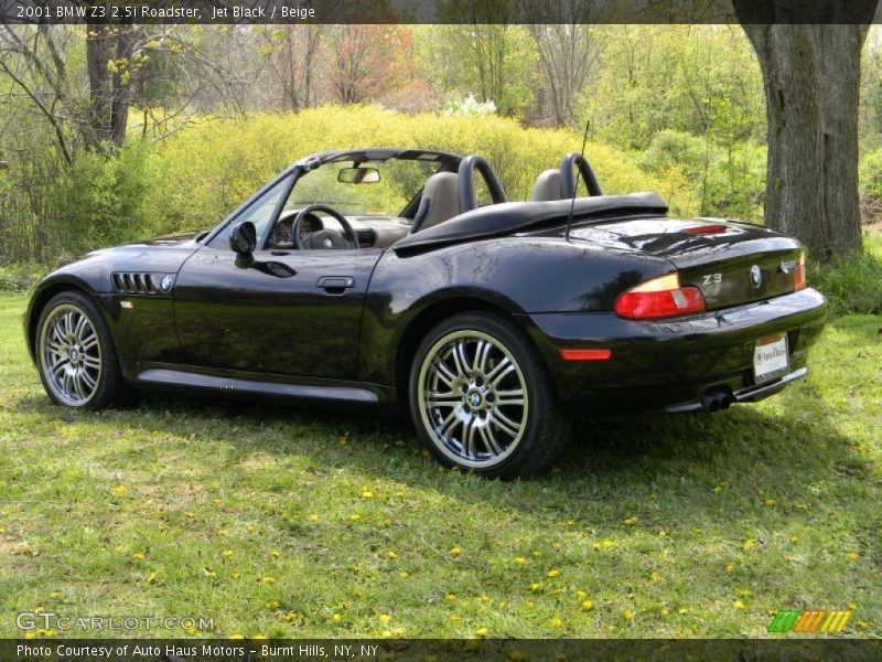 Jet Black / Beige 2001 BMW Z3 2.5i Roadster