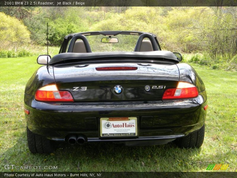 Jet Black / Beige 2001 BMW Z3 2.5i Roadster