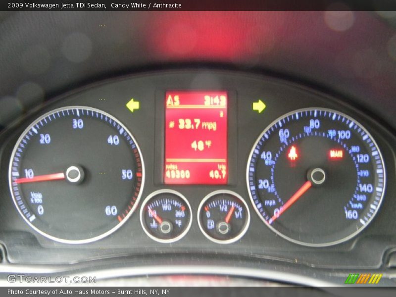 Candy White / Anthracite 2009 Volkswagen Jetta TDI Sedan