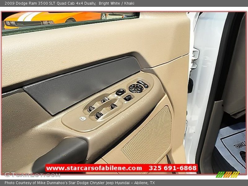 Bright White / Khaki 2009 Dodge Ram 3500 SLT Quad Cab 4x4 Dually
