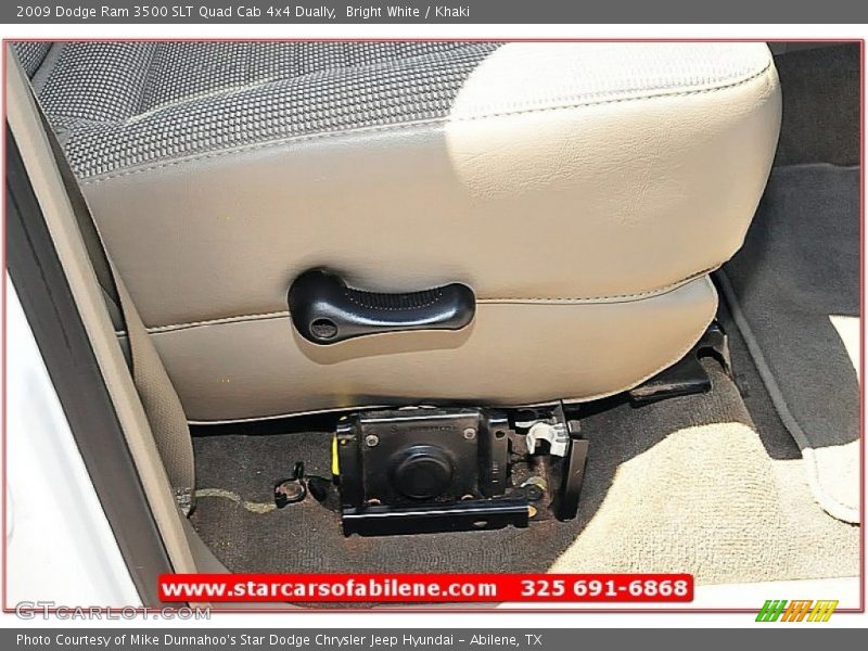 Bright White / Khaki 2009 Dodge Ram 3500 SLT Quad Cab 4x4 Dually