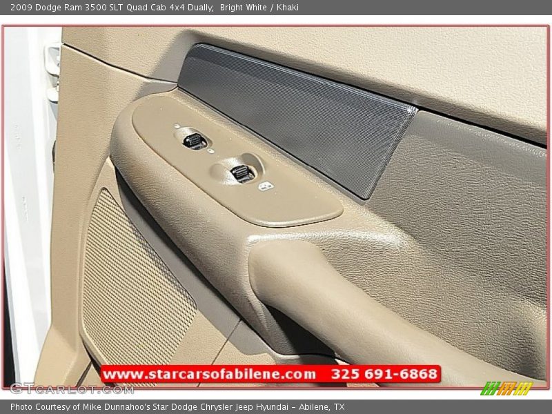 Bright White / Khaki 2009 Dodge Ram 3500 SLT Quad Cab 4x4 Dually