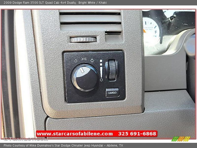 Bright White / Khaki 2009 Dodge Ram 3500 SLT Quad Cab 4x4 Dually