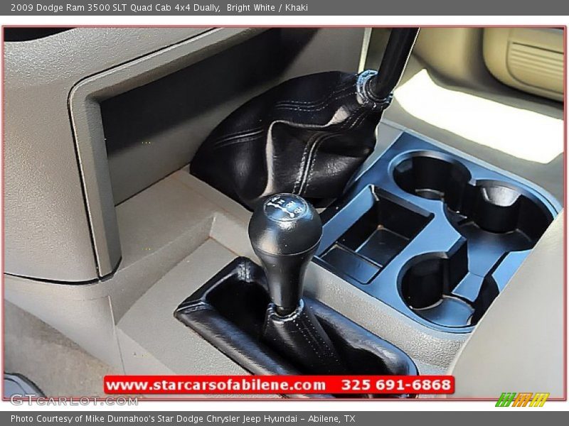 Bright White / Khaki 2009 Dodge Ram 3500 SLT Quad Cab 4x4 Dually