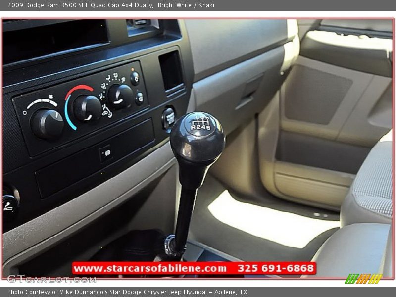 Bright White / Khaki 2009 Dodge Ram 3500 SLT Quad Cab 4x4 Dually