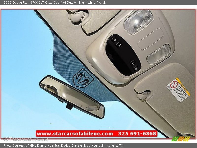 Bright White / Khaki 2009 Dodge Ram 3500 SLT Quad Cab 4x4 Dually