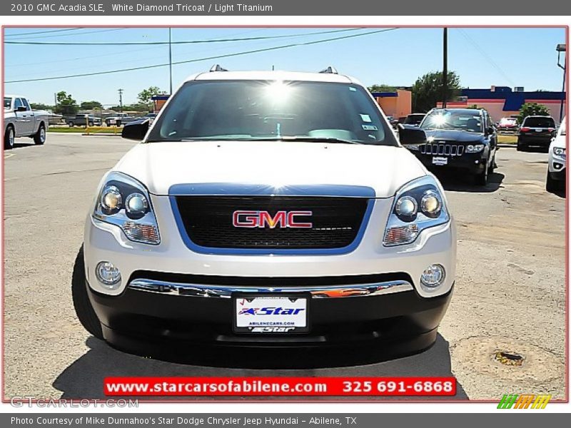 White Diamond Tricoat / Light Titanium 2010 GMC Acadia SLE