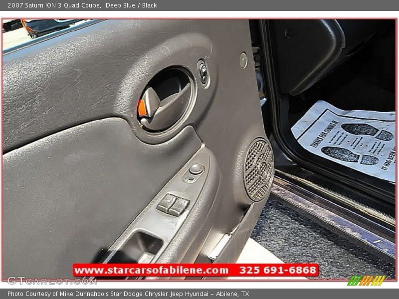 Deep Blue / Black 2007 Saturn ION 3 Quad Coupe