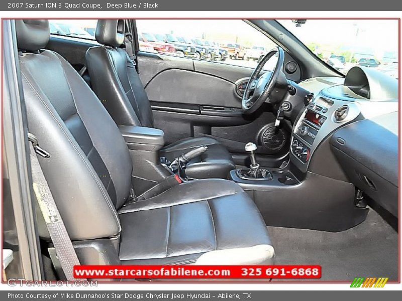 Deep Blue / Black 2007 Saturn ION 3 Quad Coupe