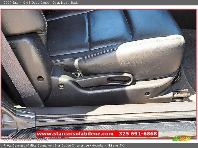Deep Blue / Black 2007 Saturn ION 3 Quad Coupe