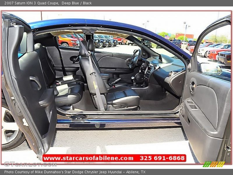 Deep Blue / Black 2007 Saturn ION 3 Quad Coupe