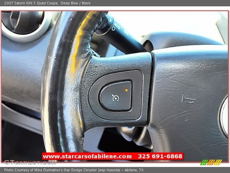Deep Blue / Black 2007 Saturn ION 3 Quad Coupe